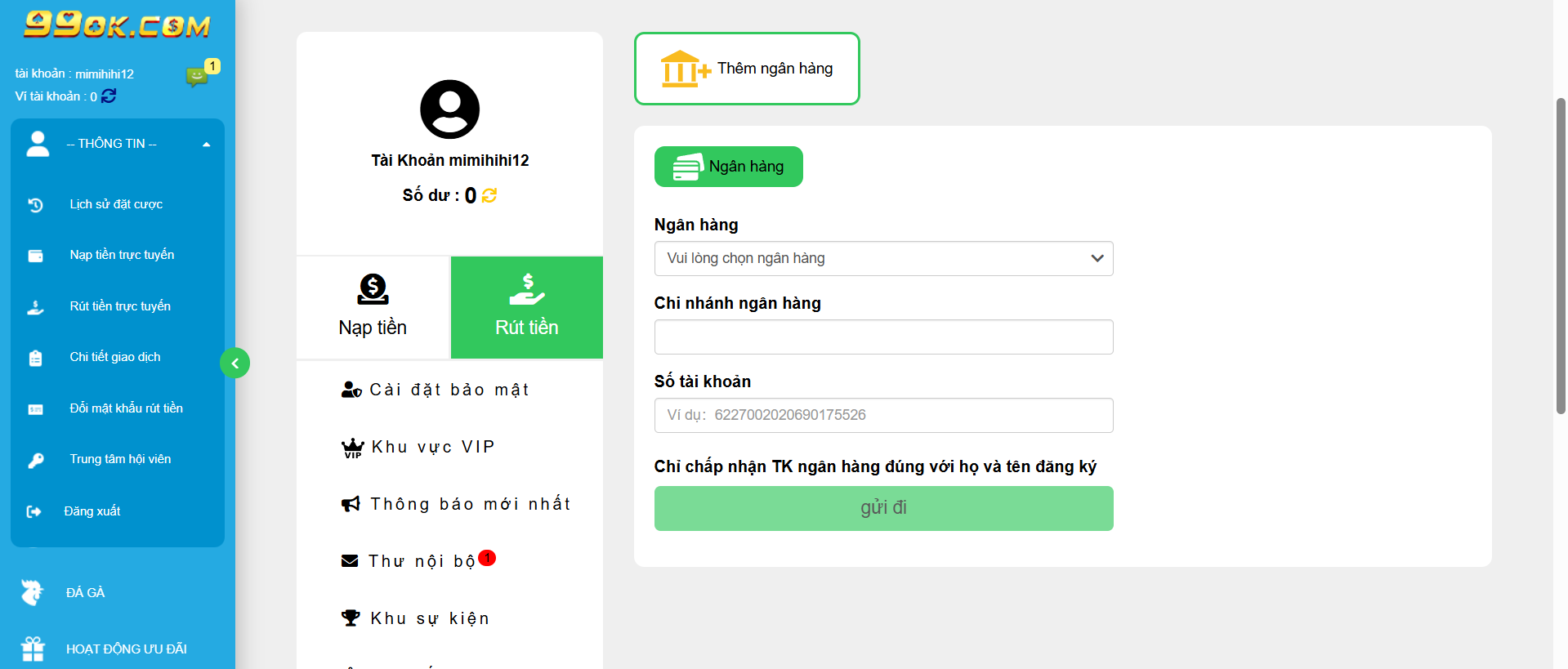 Cách rút tiền 99ok: Hướng dẫn chi tiết và những lưu ý quan trọng 2 Hướng dẫn cách rút tiền 99ok