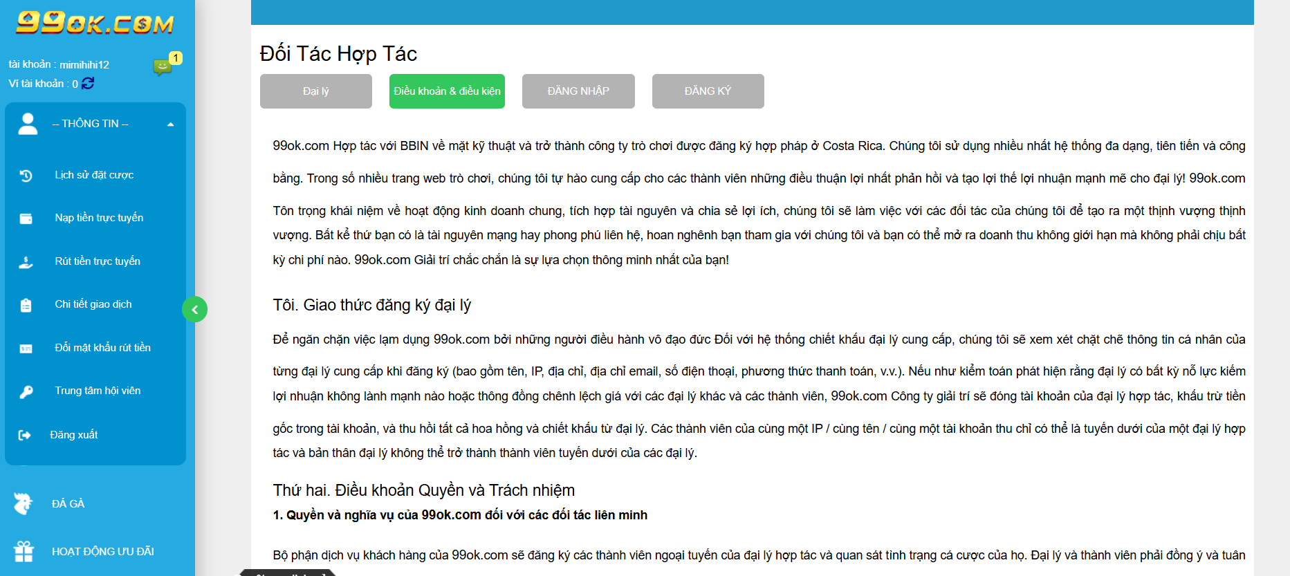 99ok tuyển đại lý khuyến mãi toàn quốc – Cơ hội hợp tác 3 Chính sách hợp tác rõ ràng – Hợp đồng minh bạch – Cam kết bảo mật